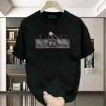 Patterned Print Short Sleeve 2026 Summer Short Sleeve Luxury Versatile Cotton - Image 2