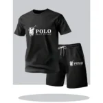 2026 Summer Men's Set Urban Casual Fashion T-shirt and Shorts High Quality Crew