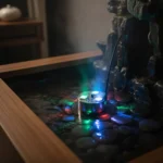 3-Head Pond Fogger Corrosion-Resistant Mist Maker with LED Lights High-Frequency - Image 2