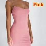 Summer Spaghetti Strap Mini Dress 2026 Women Sexy Bodycon Club Party Dresses - Image 6
