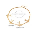 Hiphop Punk Gold Color Little Swallow Necklace for Women Exaggerated Splicing Chain - Image 6