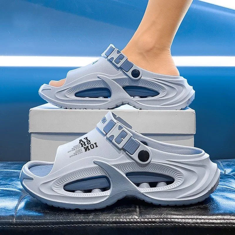 kf-S12d4d0d1cc0b41299d32be39da3df66ar Men Sandals Slip On 2 in 1 Summer Outdoor Thick Sole - Image 1