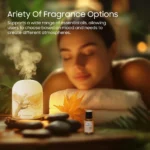 Essential Oil Diffuser Mini Aromatherapy Air Humidifier With 10ml Essential Oil, Hand Blown Glass Cover - Image 7