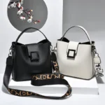 Fashion Handbags High Quality Soft Leather Shoulder Bucket Bag Women - Image 4