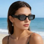 Ruiao 2026 new black classic retro designer branded concave irregular - Image 5