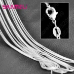 10PCS Wholesale Pure 925 Sterling Silver Charm Link Chain Necklace Jewelry with Strong - Image 3