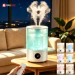 4L Air Humidifier Large Capacity Humidifier Mist Maker With Double Nozzle Remote