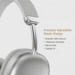 Fabric Headband Over-Ear Headphones Wireless Stereo HiFi Headset Adjustable Metal - Image 3