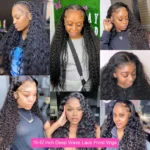 40 Inch 13x6 Hd Deep Wave Lace Frontal Wig For Women Brazilian PrePlucked - Image 4