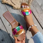 New Summer Designer Women'S Solid Color Fashion Slippers Zapatos De Mujer - Image 3