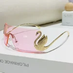 New Y2k Vintage Rimless Sunglasses Women Luxury Brand Design Sun - Image 4