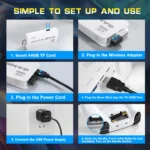M15 4K TV Retro Handheld Game Console Stick 2.4G Dual Wireless Controller 20000+ - Image 5