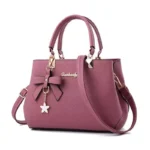 New Korean version trendy autumn and winter bow women's bag portable shoulder - Image 6