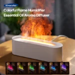 KINSCOTER Realistic Colorful Flame Aromatherapy Diffuser Aroma Essential