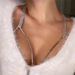 New Simple Chest Chain Bikini Jewelry for Women Crop Top Brazilian Summer Beach