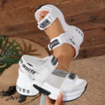 2026 Summer New Solid Color Thick Sole Anti-Slip Sports Sandals Women's