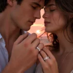 Chic Angel Wing Ring for Couple Pink Heart Cubic Zirconia Eternity Rings Romantic - Image 2