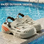 Men Techwear EVA Platform Clogs Arch Support Odor Proof Anti Slip Outdoor Hiking - Image 2