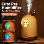 300ml USB Plug Cute Deer Humidifier Quiet Desktop Night Light Humidifier Portable