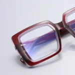 CLLOIO Square Anti-blue light Large Frame Eyeglasses fashion street Optical Reading - Image 3