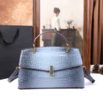 2025 New Crocodile Pattern Large Capacity Handbag Vintage Ladies Single Shoulder - Image 6
