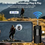 KEBIDUMEI 3 In 1/2 In 1 Wireless Lavalier Microphone For IPhone/Android - Image 4