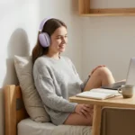 Fabric Headband Over-Ear Headphones Wireless Stereo HiFi Headset Adjustable Metal - Image 5