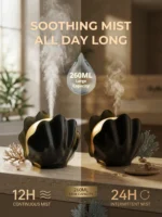 Essential Oil Diffuser 26OML, Shell Aroma Diffuser with Remote Control - Image 4