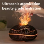 7-Color Simulation Flame Fragrance Humidifier 2-in-1 Home Appliance