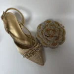 Insightlink Elegant Italian Design Pink Butterfly Shoes and Bag Set for Women - Image 6