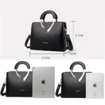 GENUINE VANDERWAH High Quality Leather Casual Tote Luxury Handbags Women Bags - Image 4