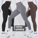 High Waist Yoga Warm Leggins Sports Tights Thermal Woman Running Pants Se