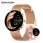 MEVADEN 1.43" AMOLED Screen Women Smart Watch 8.5mm Ultra-thin Stainless Steel
