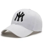 Vintage NY Logo Embroidery Baseball Cap, Casual Cotton Adjustable Dad Hat - Image 5