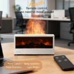 Simulated Fireplace Aroma Diffuser Essential Oil Flame Air Humidifier Remote Contro - Image 5