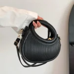 Chic Stripe Design Crossbody Bags for Women Elegant Synthetic Leather Handbag