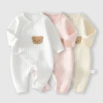 AYNIGIELL Autumn 0-6Months Baby Rompers Newborn Girls/Boys 100%Cotton