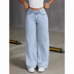 2026 New High Waist Wide Leg Jeans Women Vintage Washed Loose Straight Denim - Image 5