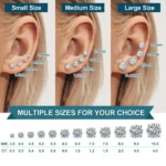Premium 0.5-2ct Moissanite Diamond Stud Earrings for Women Orginal 925 Sterling Silver - Image 6