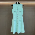 New Summer Women's Heavy-Duty Rhinestone Knitted Sleeveless Dress (Y2K) - Image 4