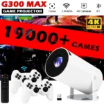 G300 MAX Retro Video Game Console Game Projector Wireless Controller Plug - Image 3