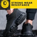 Steel Toe Safety Shoes for Men Women Comfortable Breathable Non Slip Work Shoes - Image 5