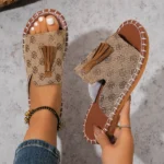 Women Slippers Summer Casual Beach Holiday Slippers New Fashion Fringe Outdoo