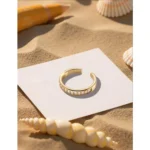 3Pcs Gold Filled Toe Rings for Women Non Tarnish 14K Gold Filled Toe Ring Adjustable Flower Cz Dainty - Image 8