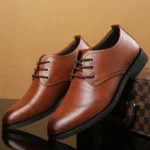 Mens Formal Business Oxford Shoes Classic Leather Dress Shoes - Image 2