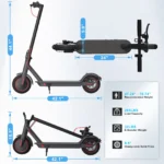 350W Electric Scooter for Adults 19mph Top Speed 21 Miles Max Range Foldable - Image 8