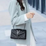 Black Luxury Handbags And Purse Women PU Leather Messenger Shoulder - Image 2
