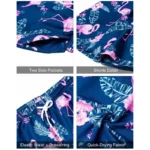 2024 New Men's Summer Holiday Suit Retro Textured Printed Border Shirt Shor - Image 5