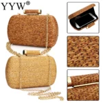 Straw Weave Woven Shoulder Bag For Women Beach Holiday Casual Handbag Ladies Wedding