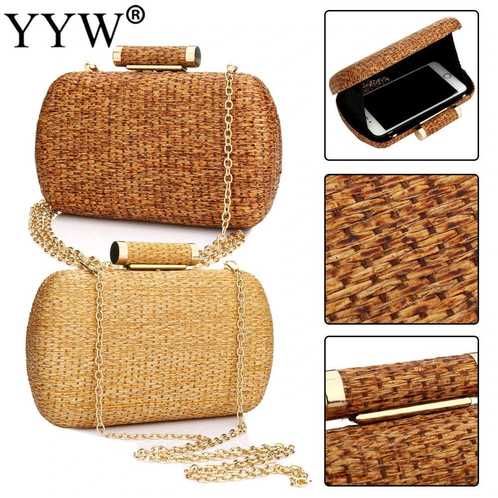 kf-S4229b50842ff4b07924142983b121a80n Straw Weave Woven Shoulder Bag For Women Beach Holiday Casual Handbag Ladies Wedding - Image 1